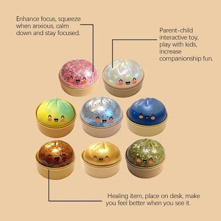 Viral Mystery Glitter Dumplings – Squishy Collectible Toy