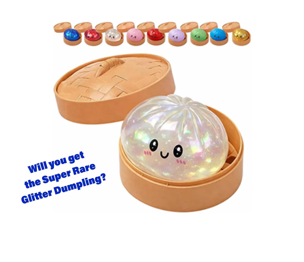 Viral Mystery Glitter Dumplings – Squishy Collectible Toy