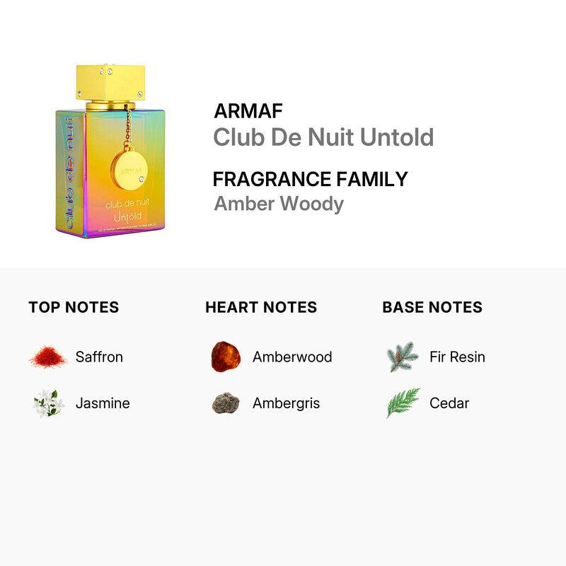 ARMAF Unisex Club De Nuit Untold EDP Spray 3.6 oz (105 ml)