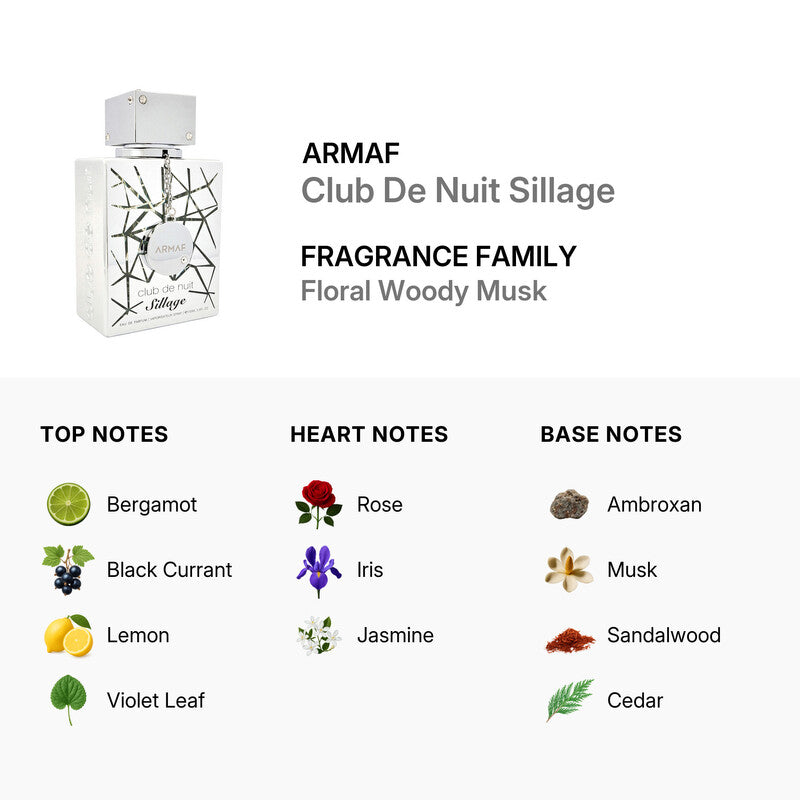 ARMAF Unisex Club De Nuit Sillage EDP Spray 3.6 oz Fragrances